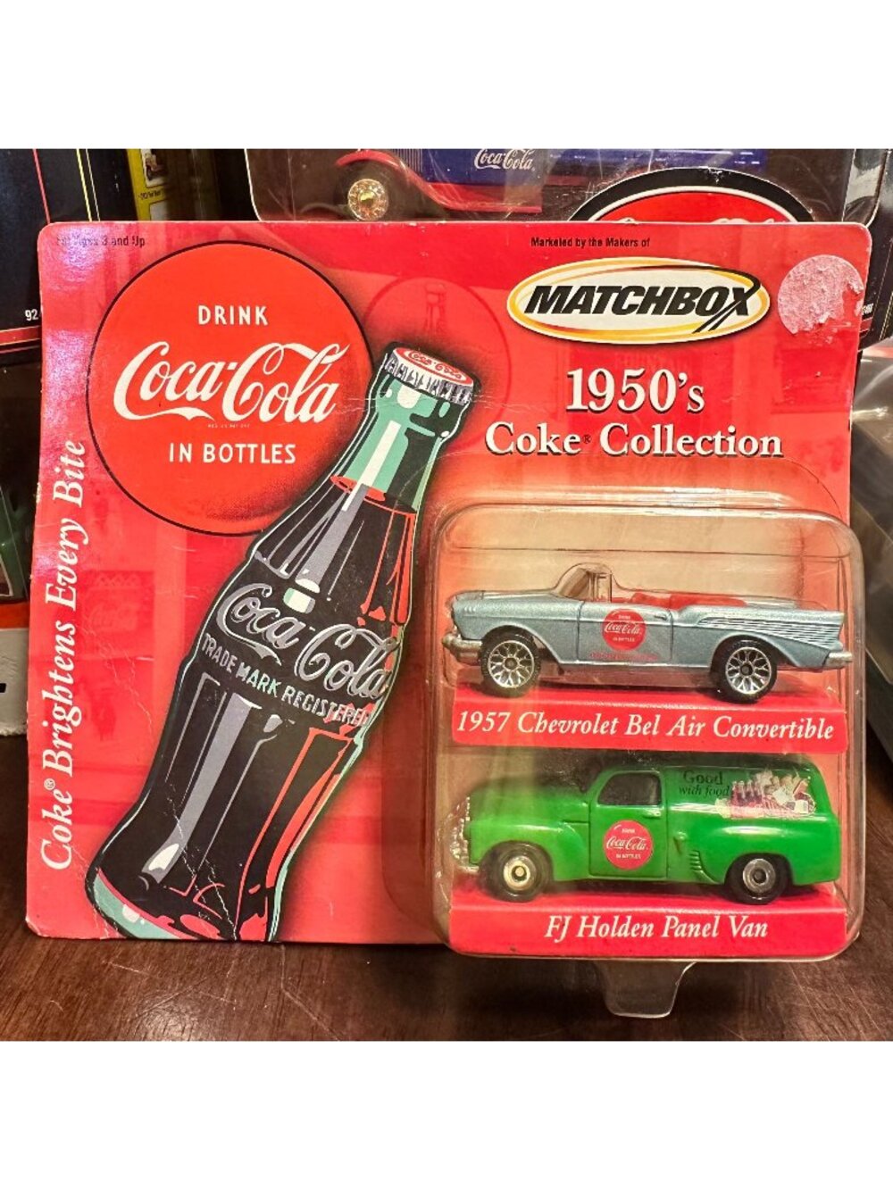Matchbox 1950s Coca-Cola Coke Collection Die-Cast 1957 Chevrolet Bel Air Convert